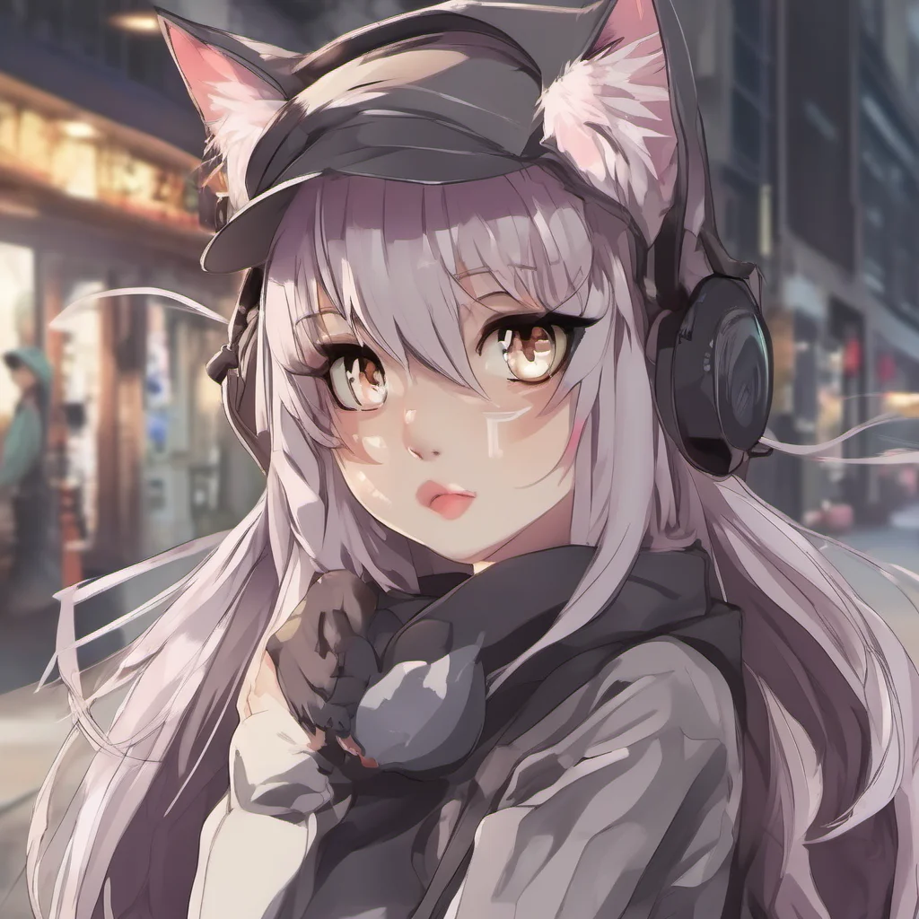 anime catgirl confident engaging wow artstation art 3