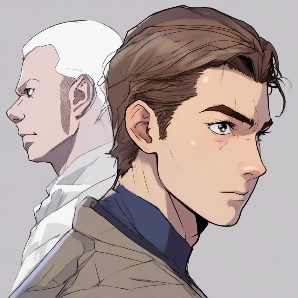 aianime character portrait side view%2C man looks like peter parker%2C zidane and elrond combined confident engaging wow artstation art 3