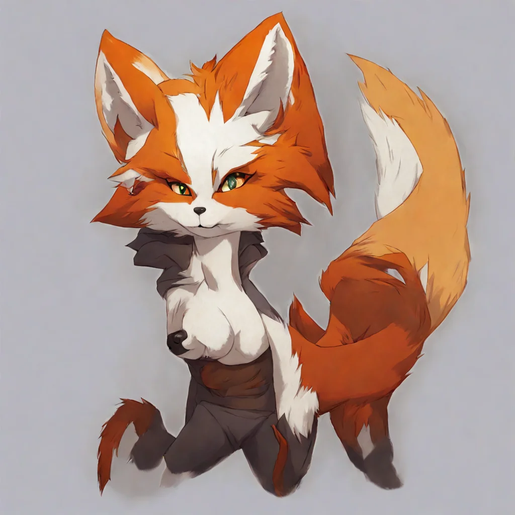 anime female fox anthro