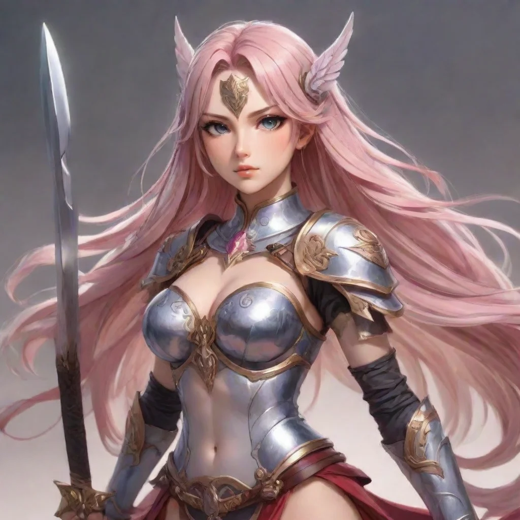 aianime feminine fantasy warrior