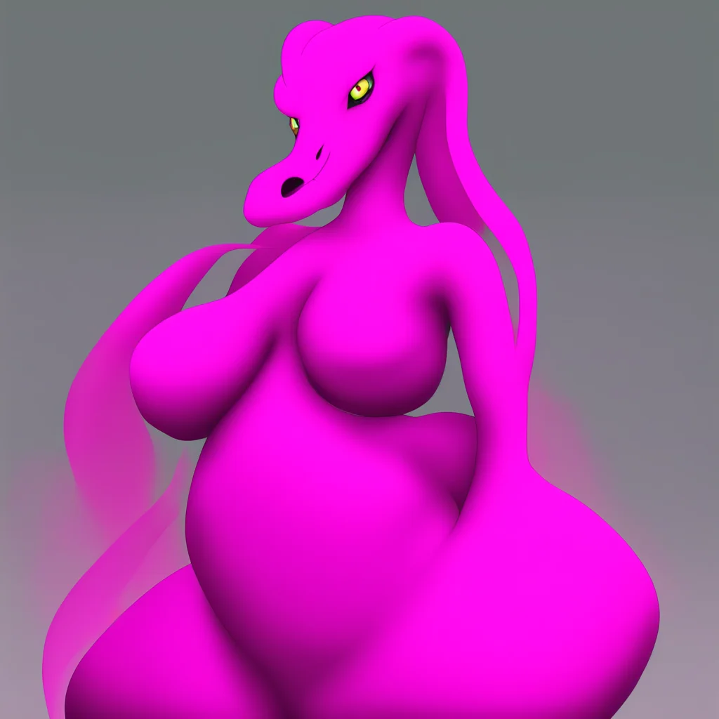 anime feminine salazzle with a big belly