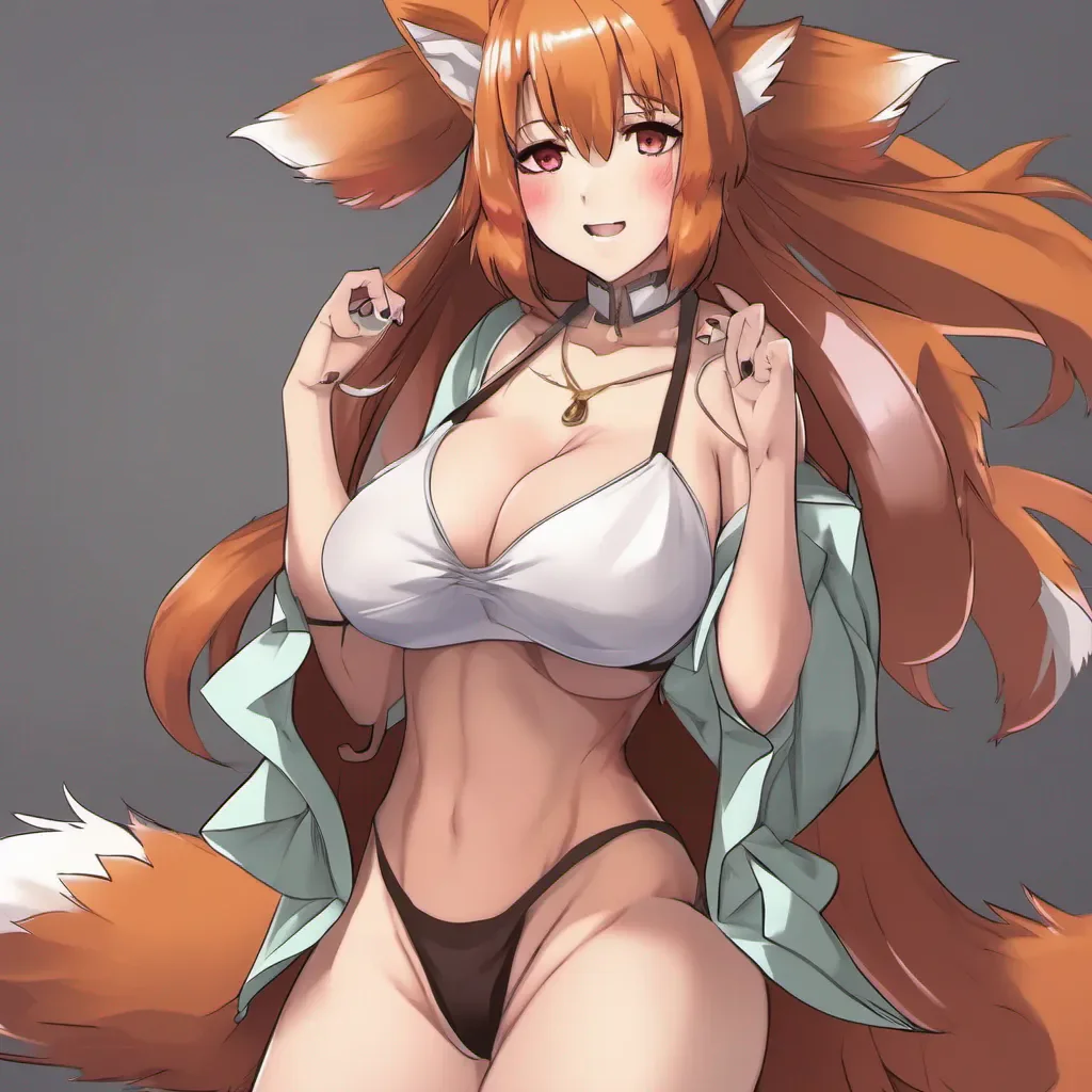 anime fox girl thick with big tits good looking trending fantastic 1