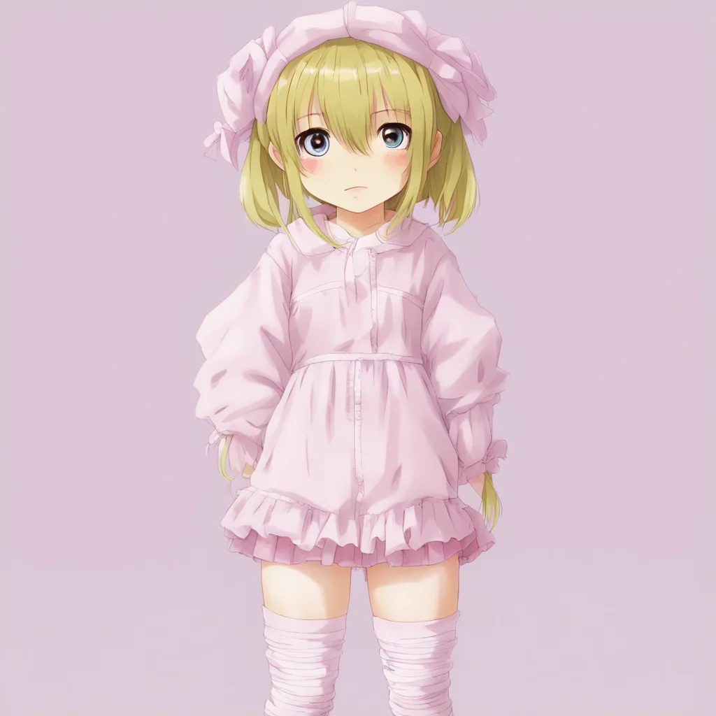 anime girl dressed like a baby 