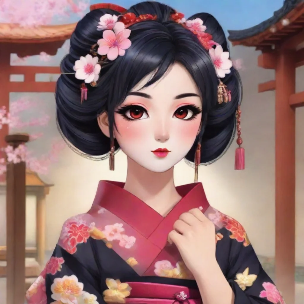 aianime girl geisha makeover