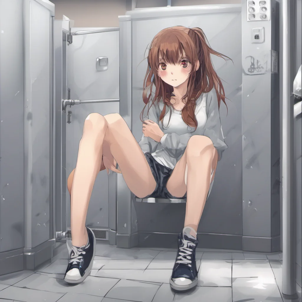 anime girl in boys restroom confident engaging wow artstation art 3