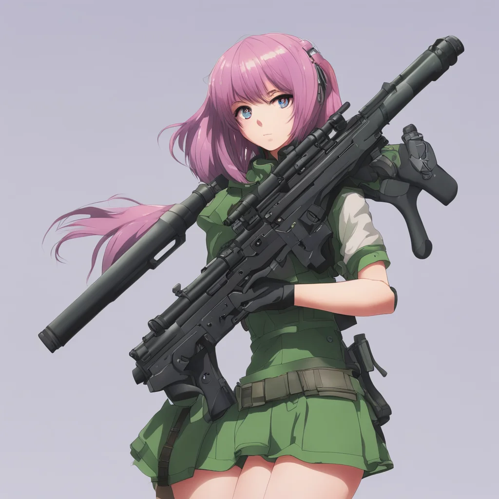 aianime girl sniper rifle amazing awesome portrait 2