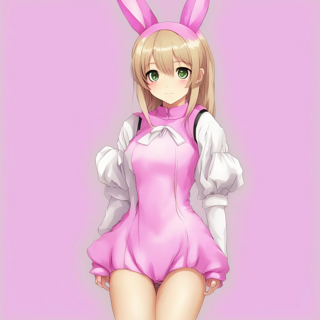 anime girl wearing bunny costume