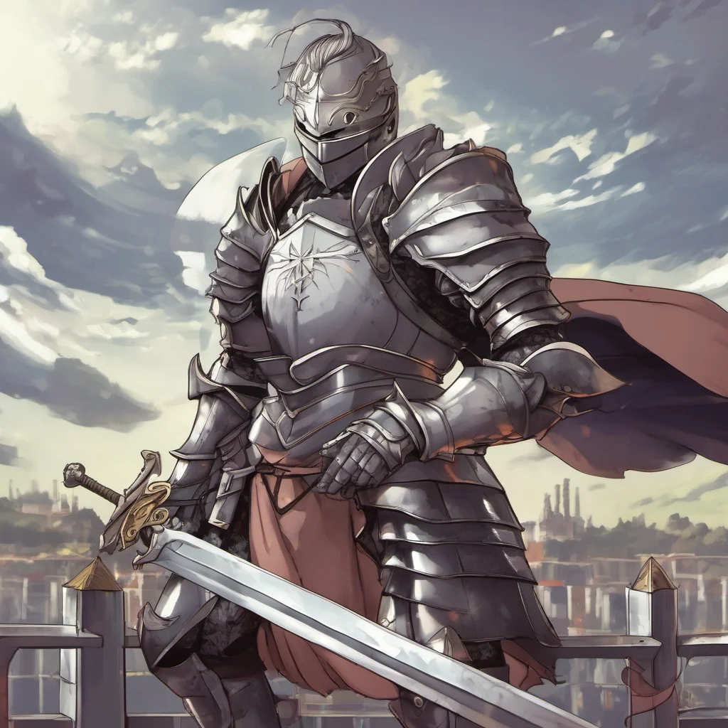 aianime knight confident engaging wow artstation art 3
