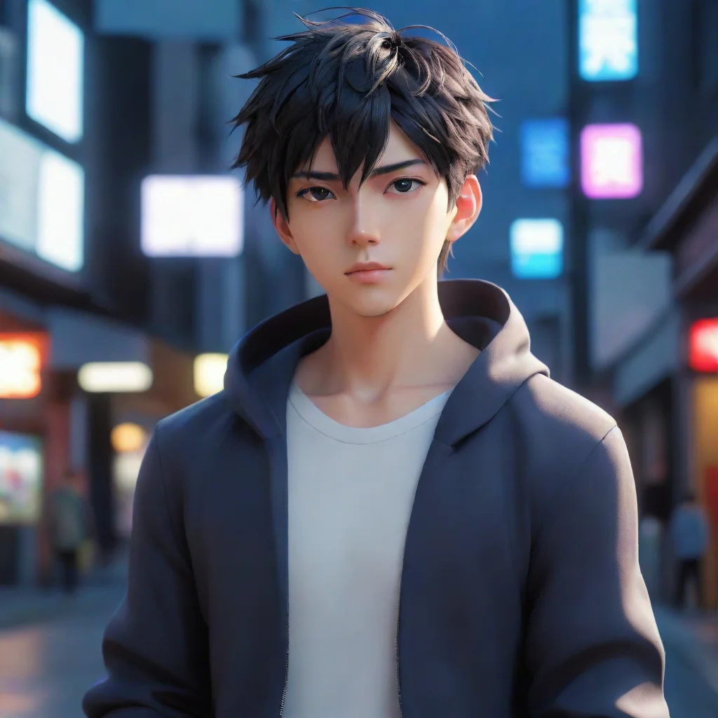 aianime man %2C illustration%2C cinematic%2C fashion%2C 3d render