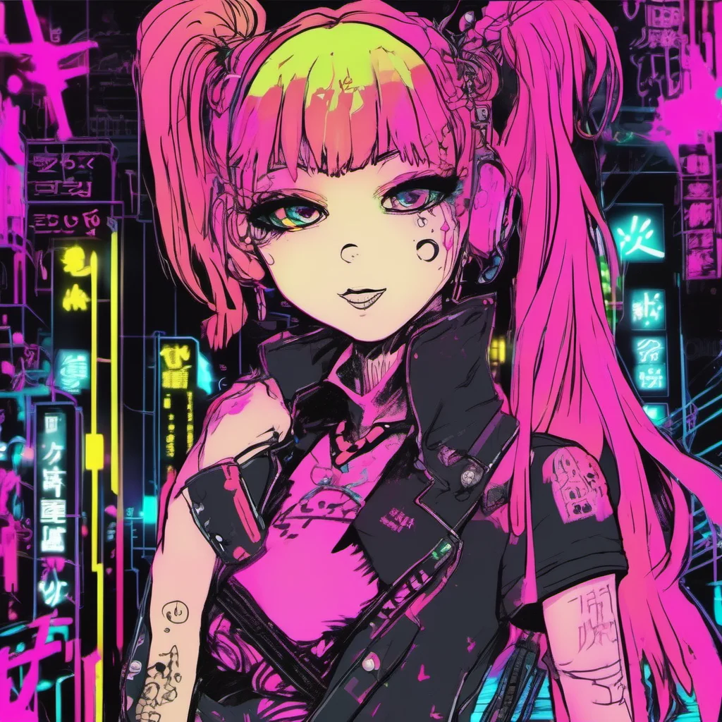 aianime neon punk amazing awesome portrait 2