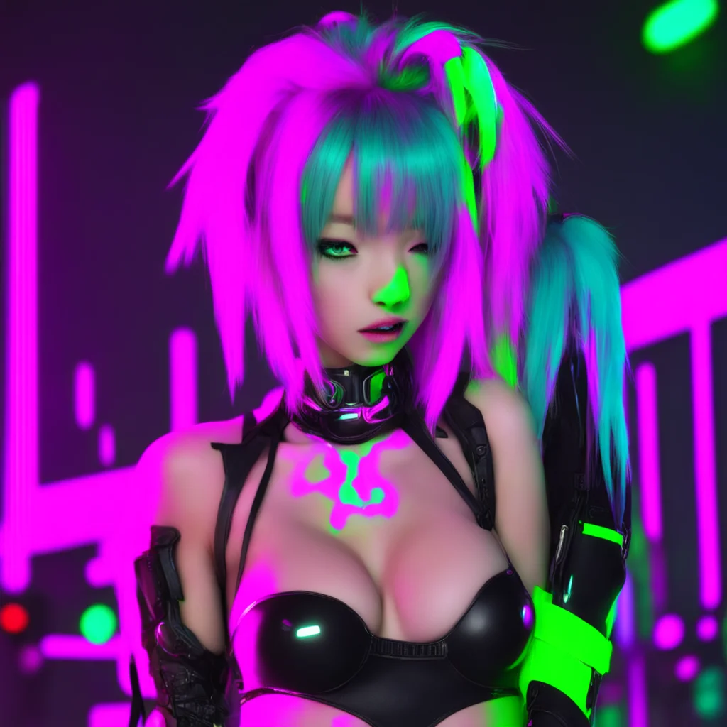 anime neon punk seductive amazing awesome portrait 2