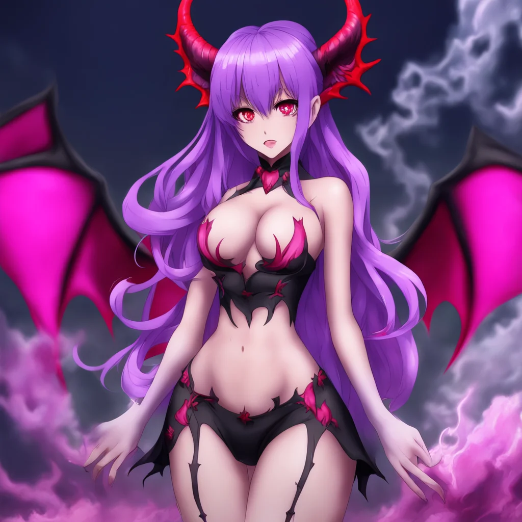 anime seductive demon feminine