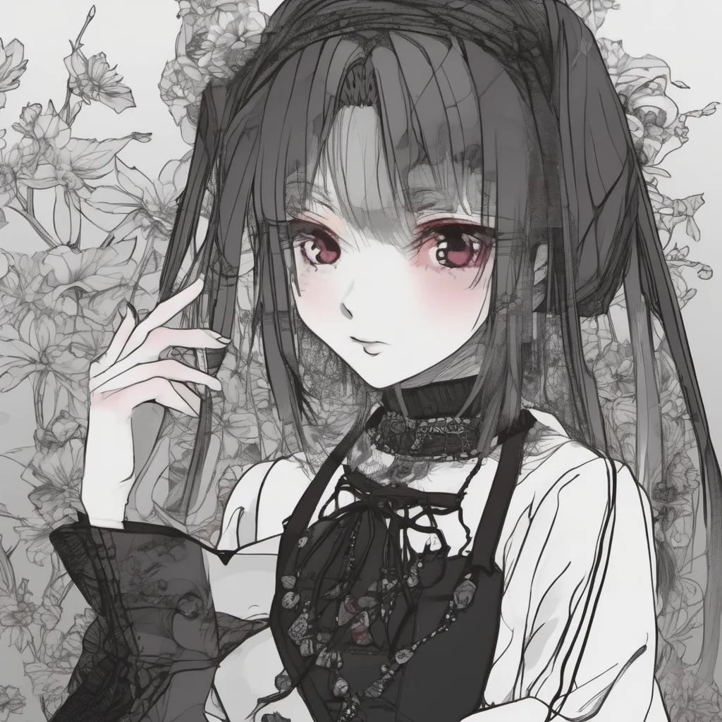 aianime seductive japanese goth girl who%27s also soft and shy confident engaging wow artstation art 3