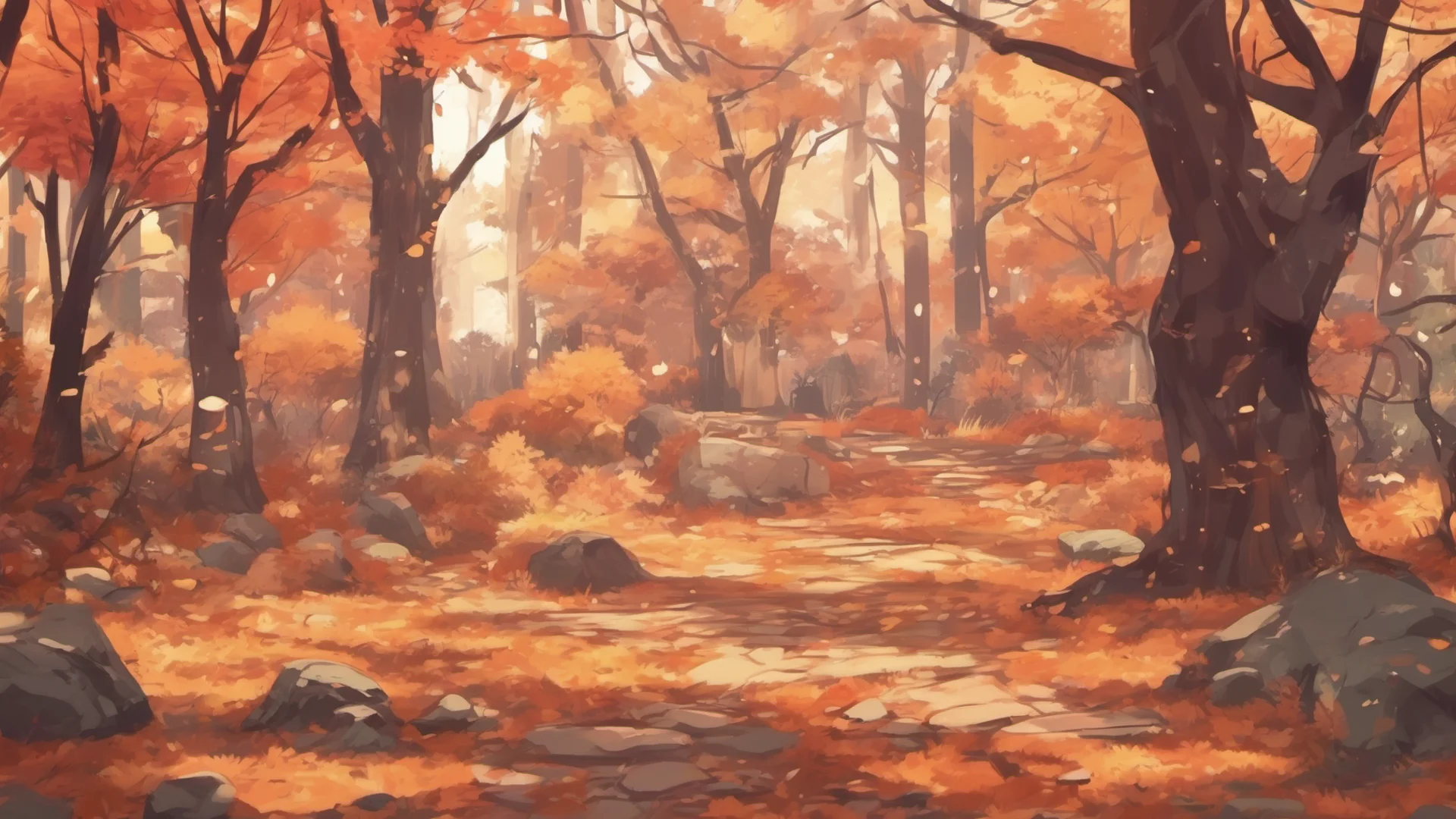 aianime style cozy autumn forest amazing awesome portrait 2 wide