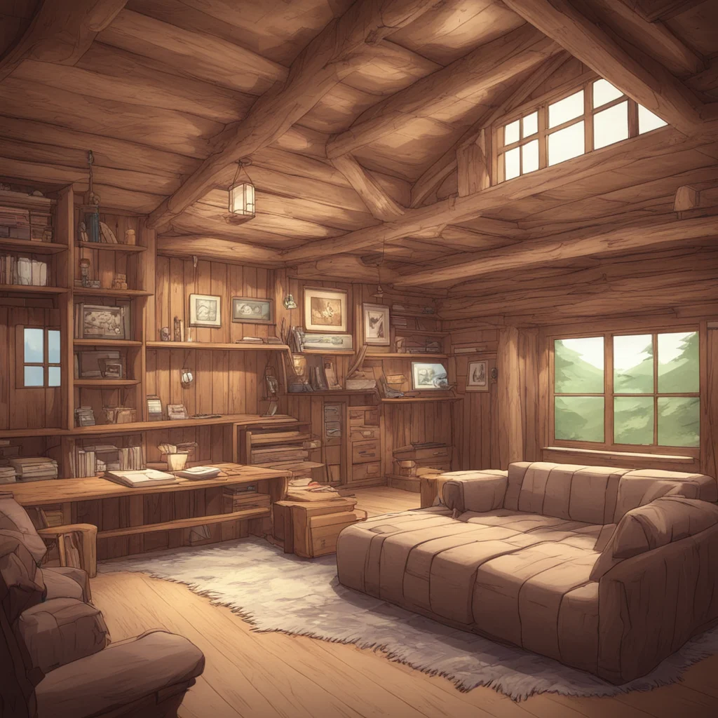 aianime style log cabin interior  amazing awesome portrait 2