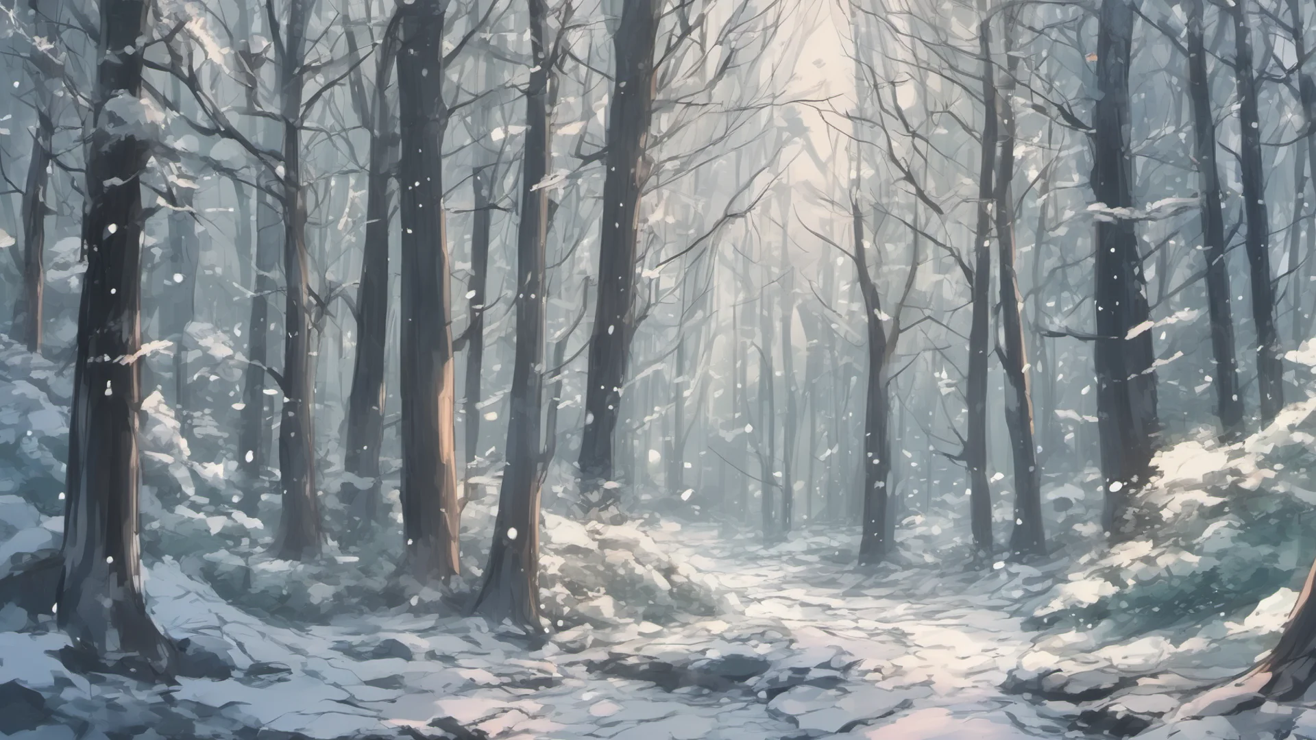 anime style winter forest good looking trending fantastic 1 wide
