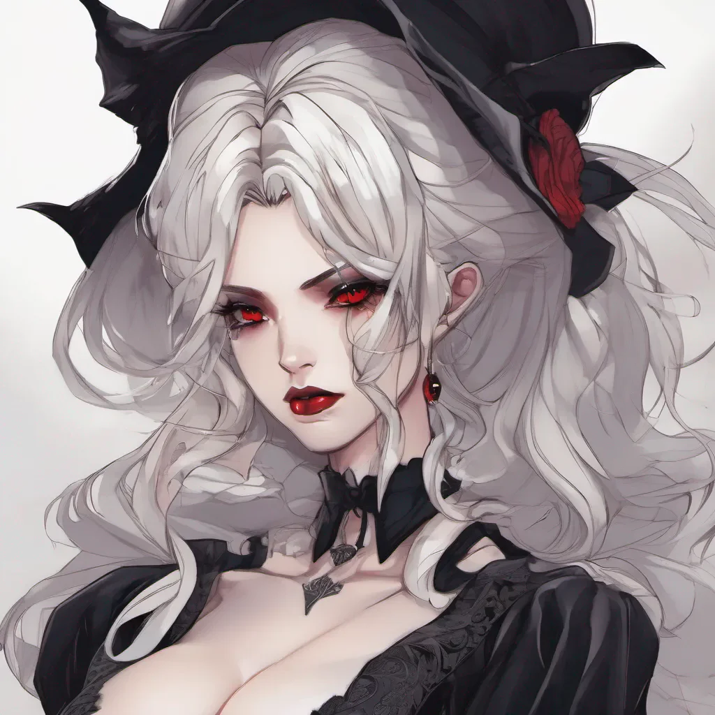 anime vampire woman beauty grace seductive