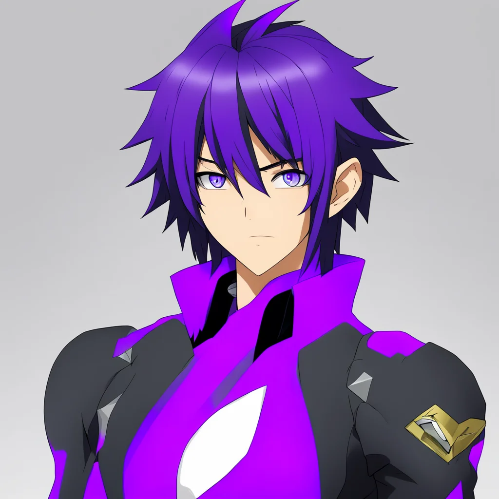 aianime whiteboy with jet black hair%2C heteromatic purple and blue eyes%2C tall%2C yugioh
