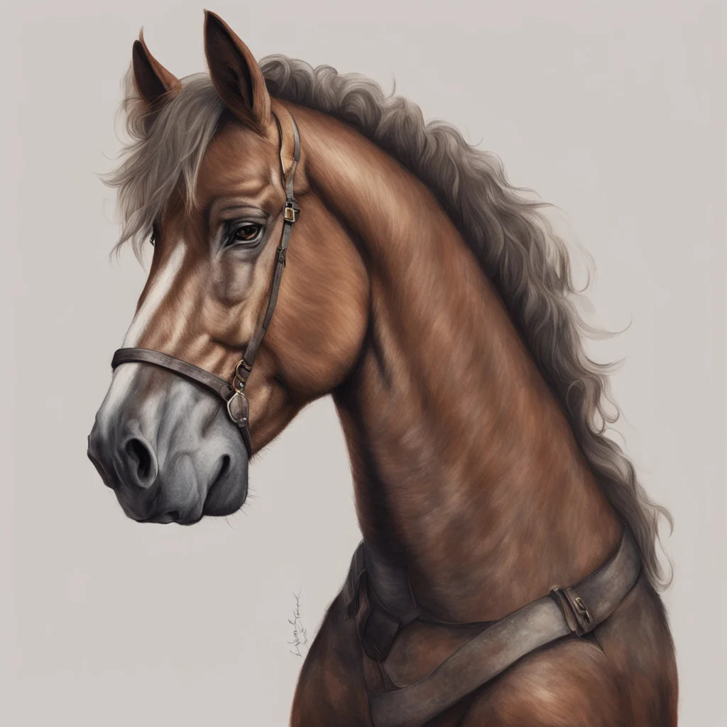 aianthro horse masculine amazing awesome portrait 2