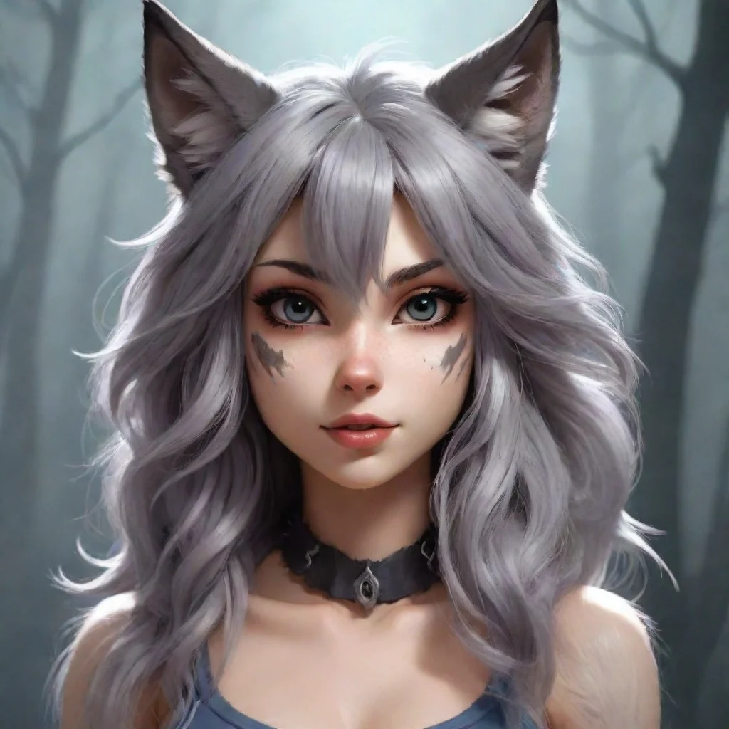 aianthropomorphic wolf girl furry