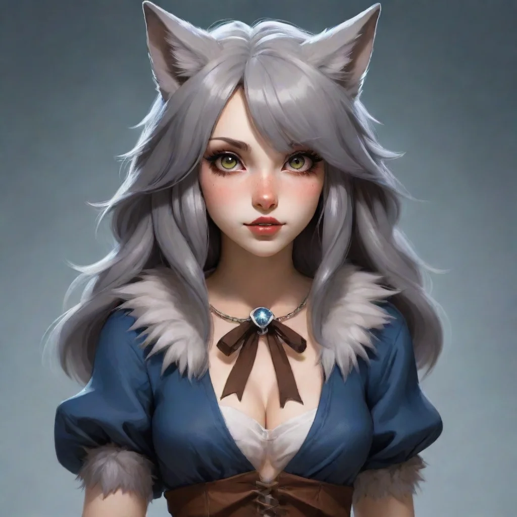 aianthropomorphic wolf girl