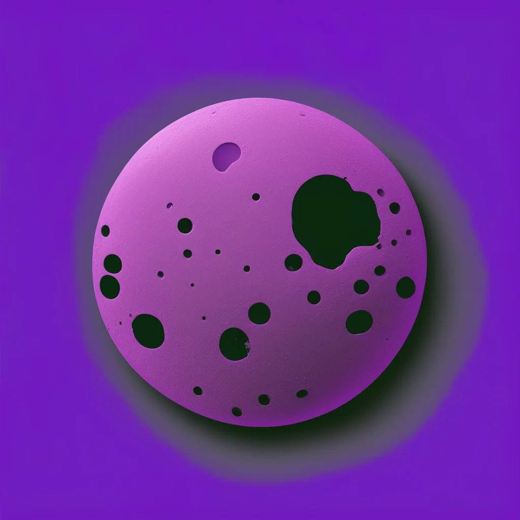 aiapp icon of a purple moon with craters%2C flat%2C simple%2C minimalist amazing awesome portrait 2