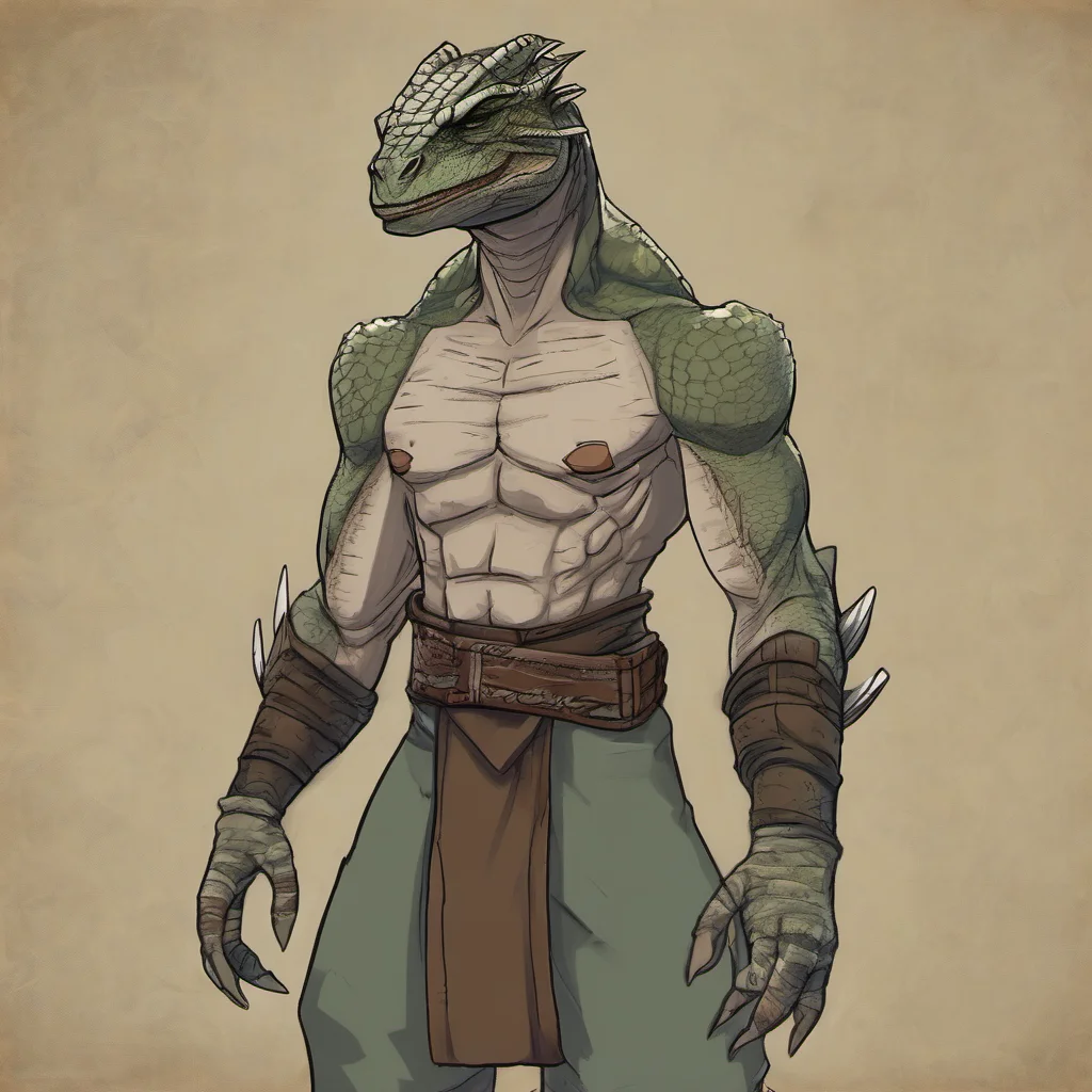 argonian with nice muscles good looking trending fantastic 1