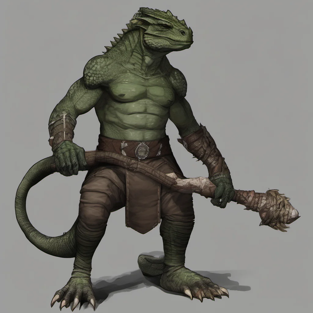 argonian with nice muscles