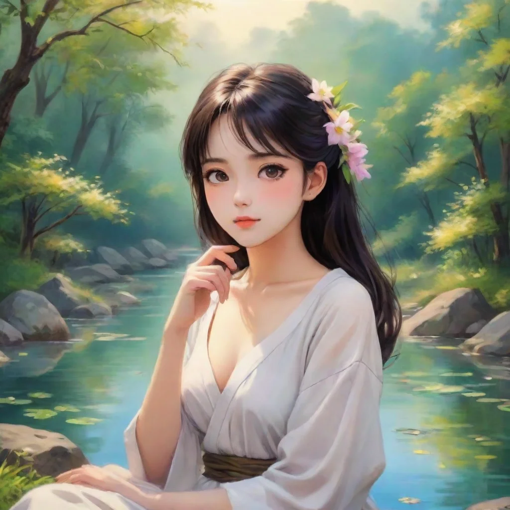 aiartistic oil stroked unique art relaxing calm best anime quality realistic cartoon peace