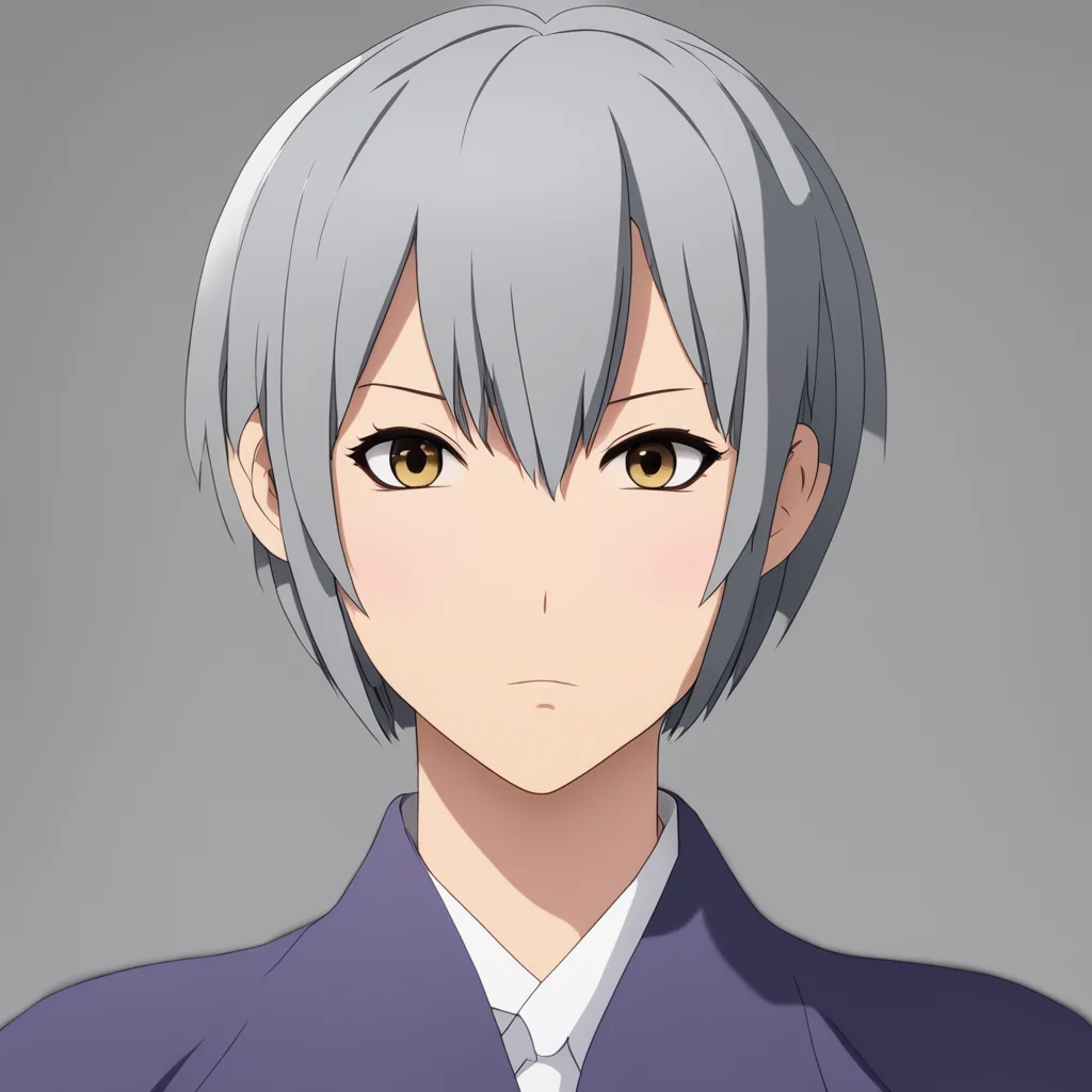 aiartstation art  anime%2C principal%2C a stern looking woman with short gray hair and a sharp gaze confident engaging wow 3