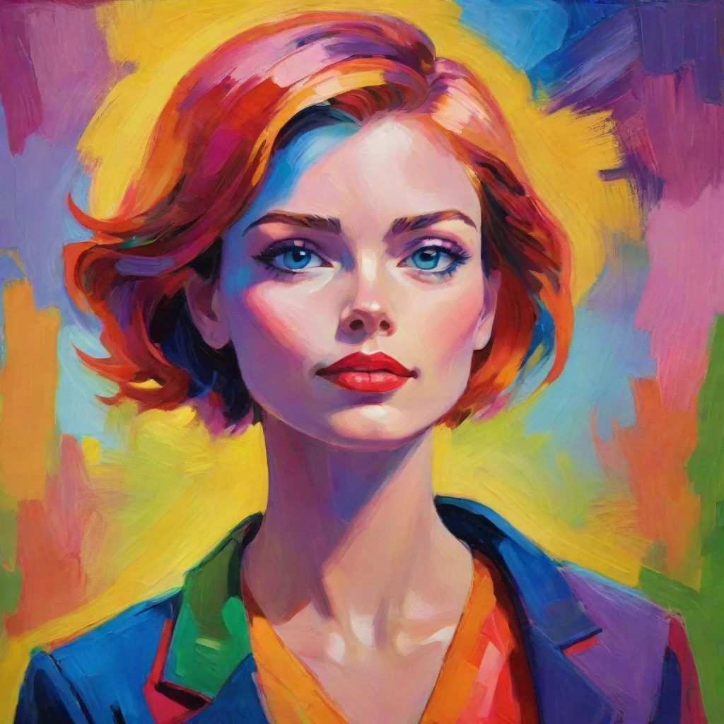 artstation art  fauvist fantasy character portrait confidence stunning bold colorful wonderful  good looking trending fantastic 1 confident engaging wow 3
