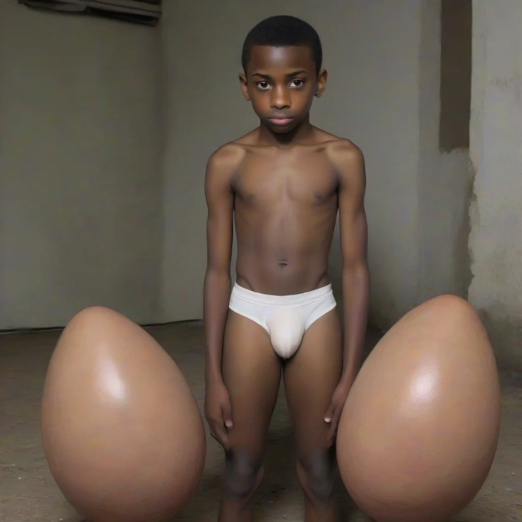 artstation art 13 yo black boy showing his real  testicles  confident engaging wow 3