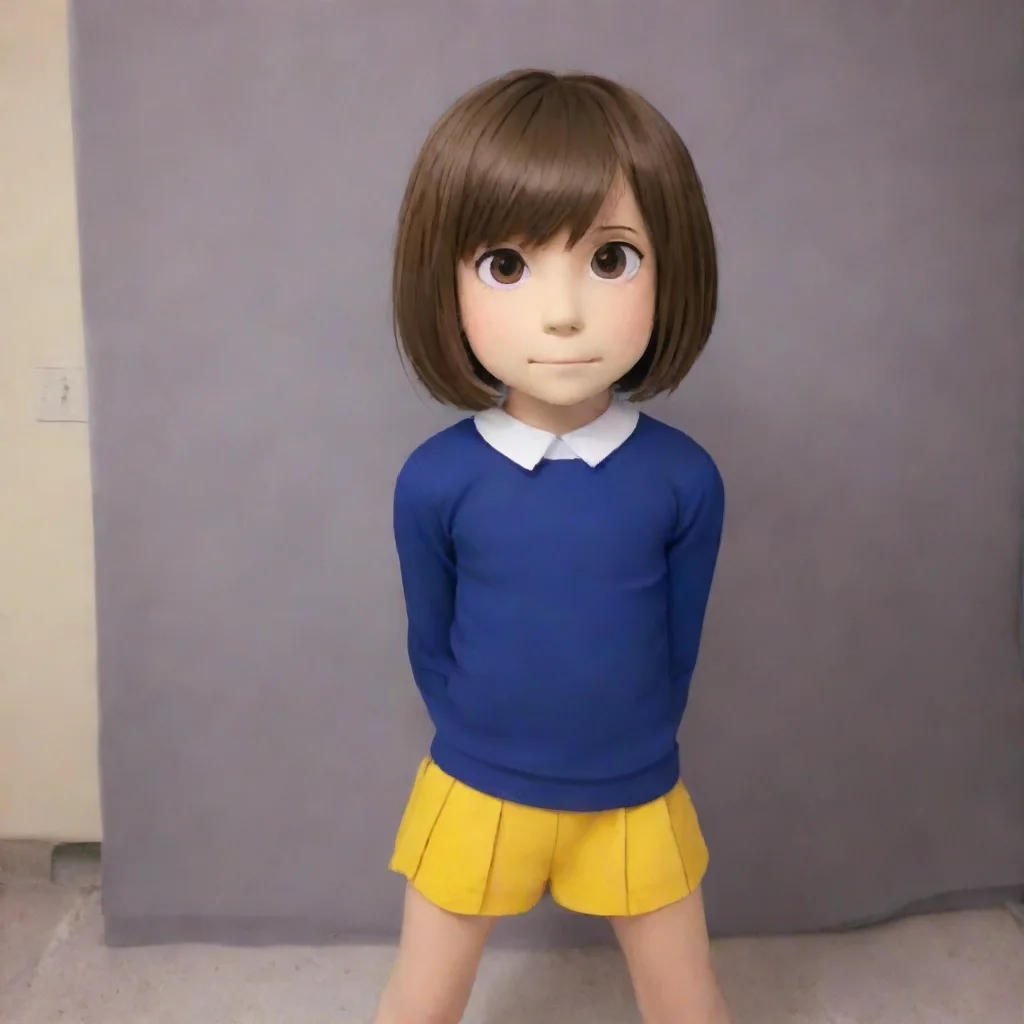 artstation art a boy transforms into frisk from undertale as a girl confident engaging wow 3