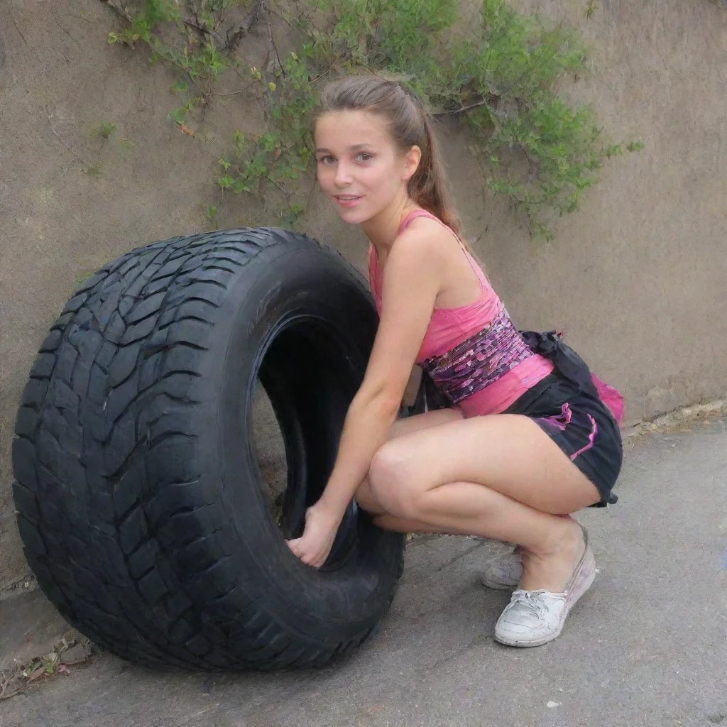 artstation art a girl with her tires out confident engaging wow 3