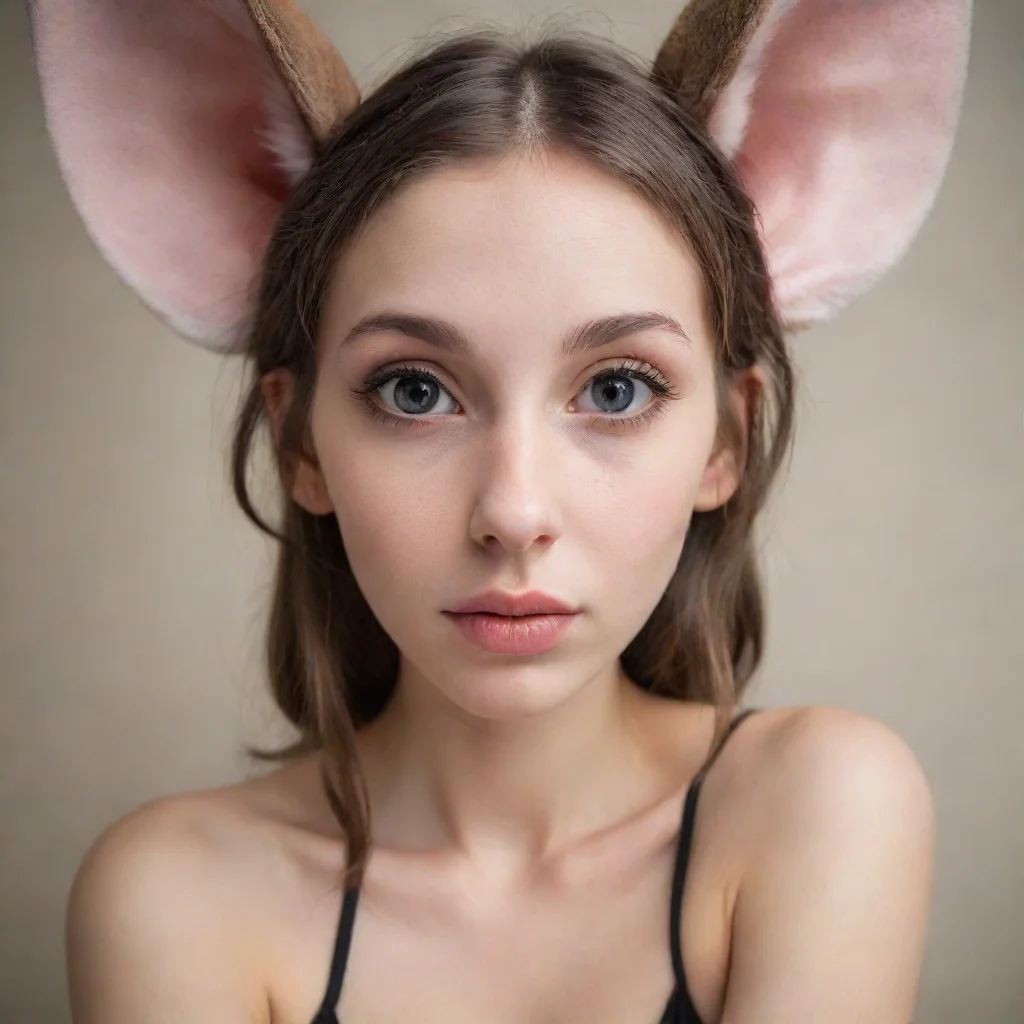aiartstation art a girl with large ears seductive confident engaging wow 3