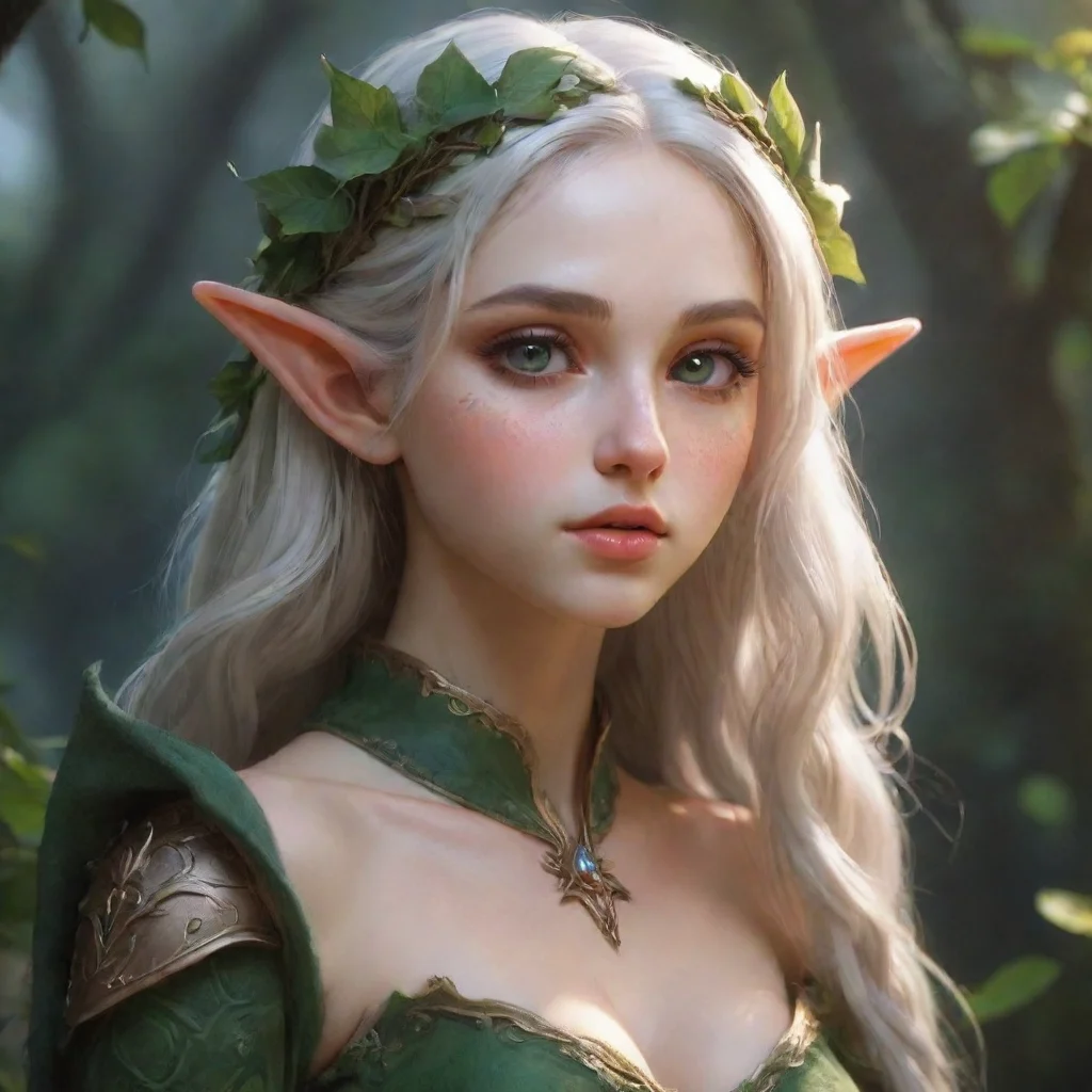 aiartstation art aesthetic character elf fantasy confident engaging wow 3