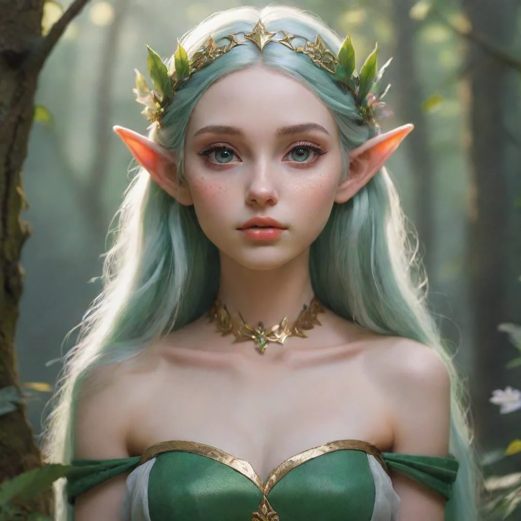 aiartstation art aesthetic character elf princess confident engaging wow 3