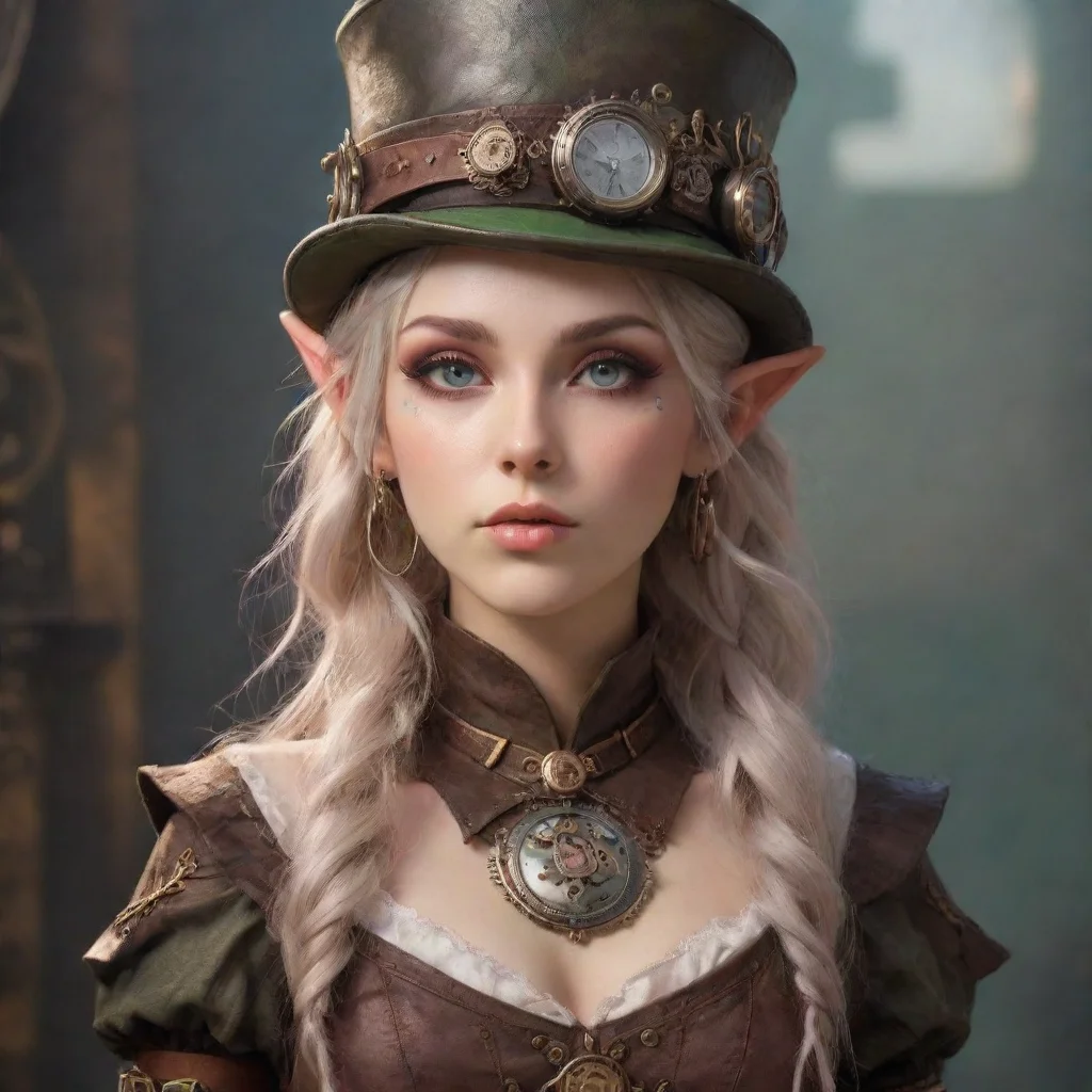aiartstation art aesthetic character elf steampunk confident engaging wow 3