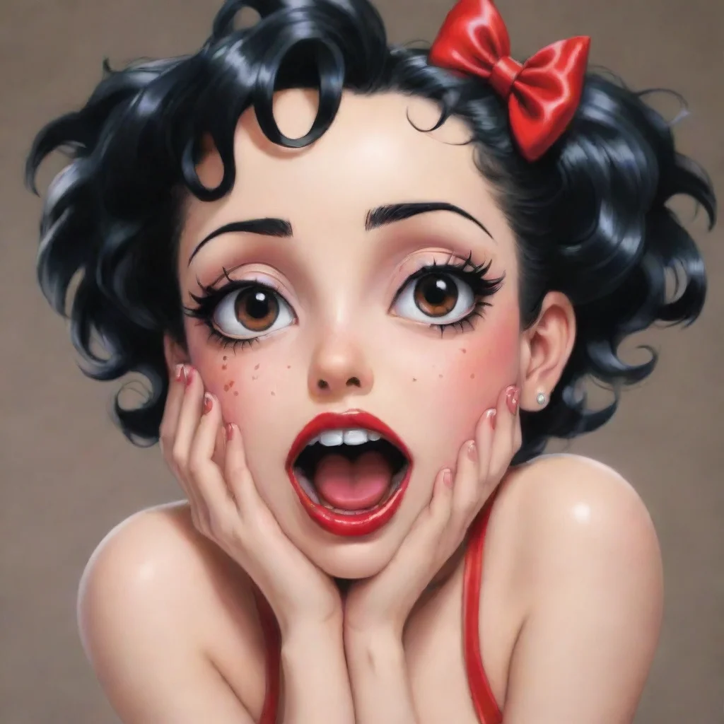artstation art ahegao face betty boop  confident engaging wow 3
