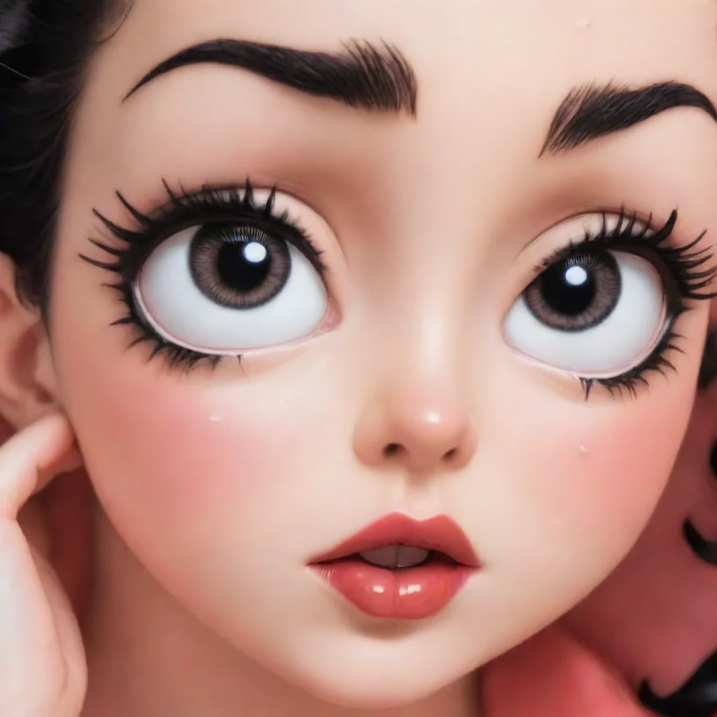 artstation art ahegao face betty boop face close up confident engaging wow 3