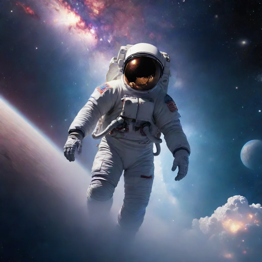 aiartstation art an astronaut%2C galaxy art%2C in the sky%2C 4k confident engaging wow 3