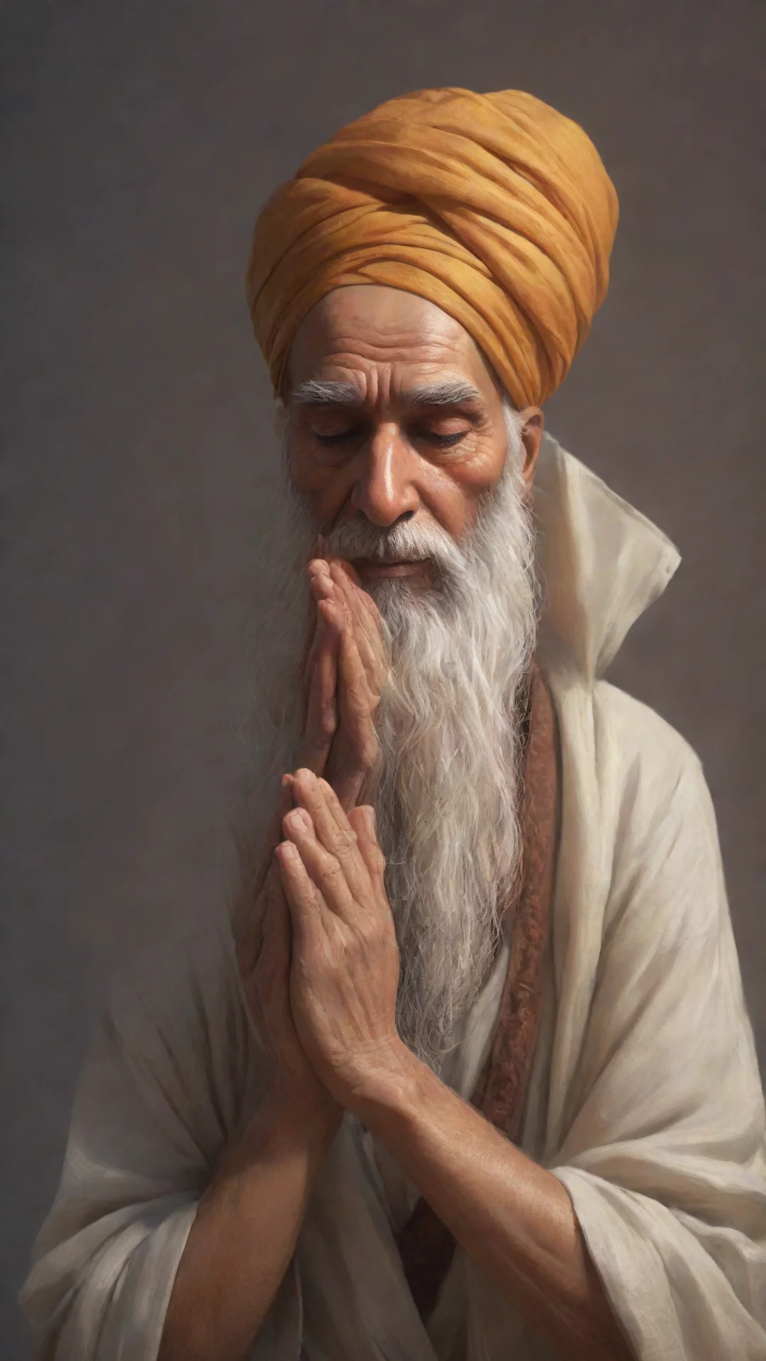 aiartstation art an old sikh man praying to god confident engaging wow artstation art 3 confident engaging wow 3 tall