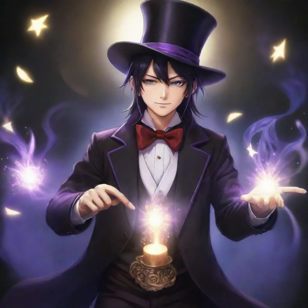 aiartstation art anime%2C magician%2C  confident engaging wow 3