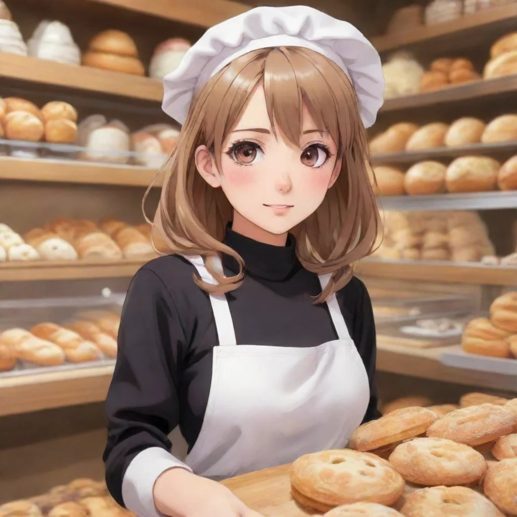 aiartstation art anime feederism girl in bakery confident engaging wow 3