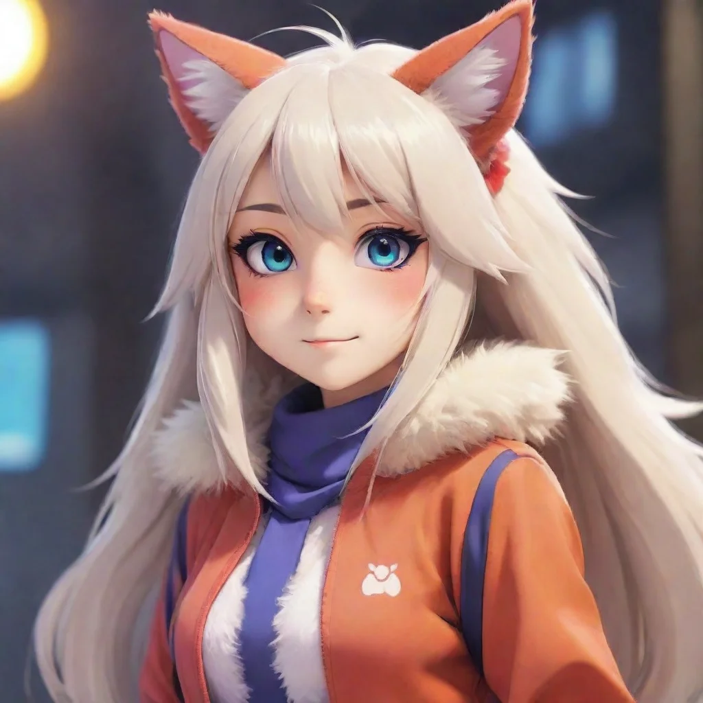 aiartstation art anime furry girl confident engaging wow 3