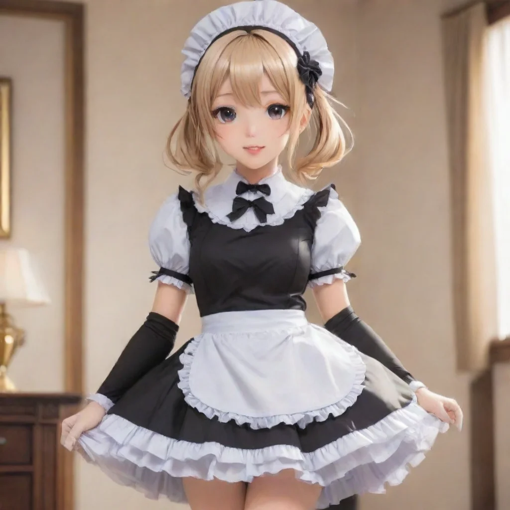 aiartstation art anime maid confident engaging wow 3