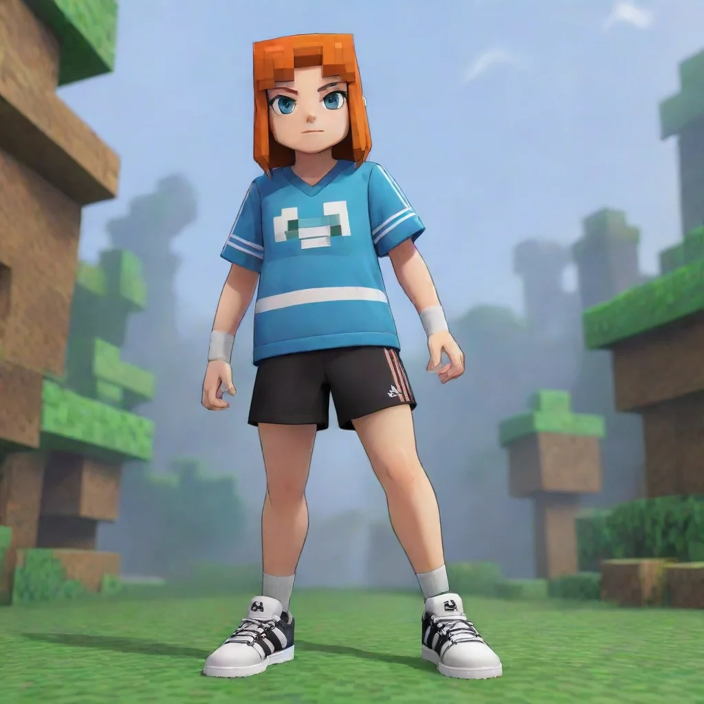 aiartstation art anime minecraft adidas  confident engaging wow 3