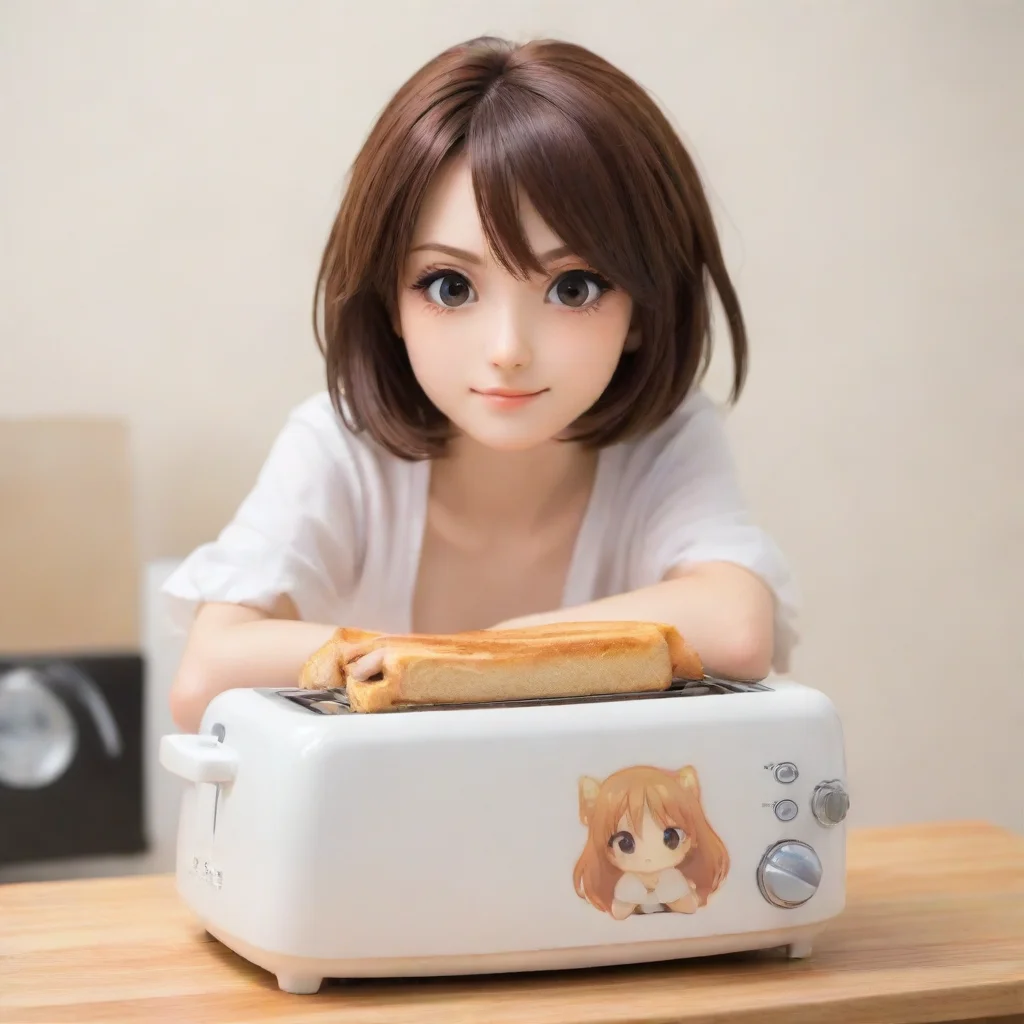 aiartstation art anime woman on a toaster confident engaging wow 3