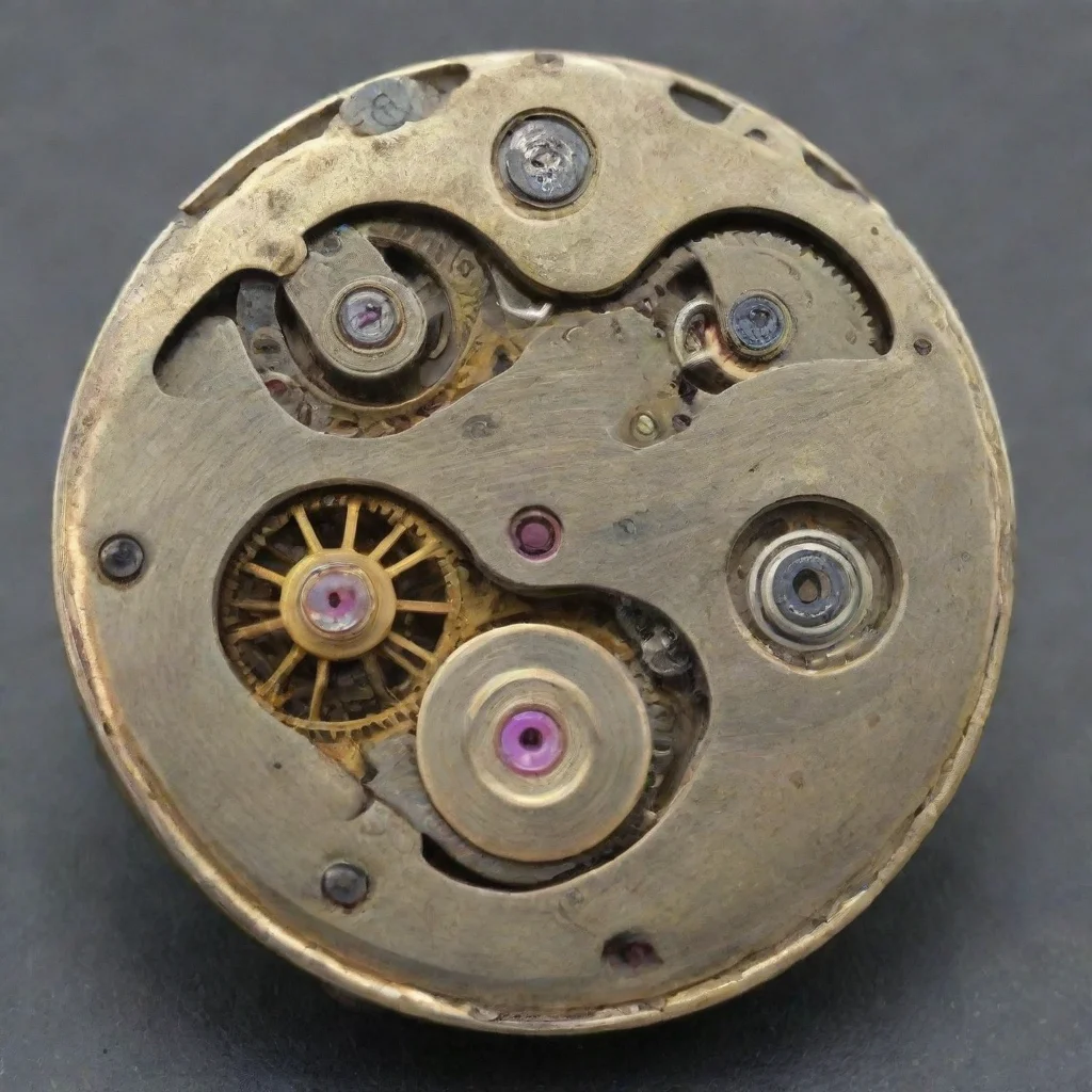 aiartstation art antique intrincated mechanical wrist watch movement mechanism confident engaging wow 3