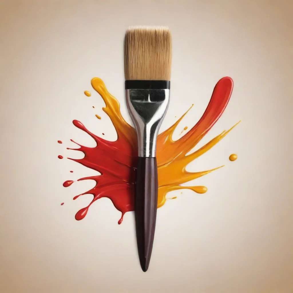 aiartstation art art brush amazing cool brush oil strokes logo confident engaging wow 3